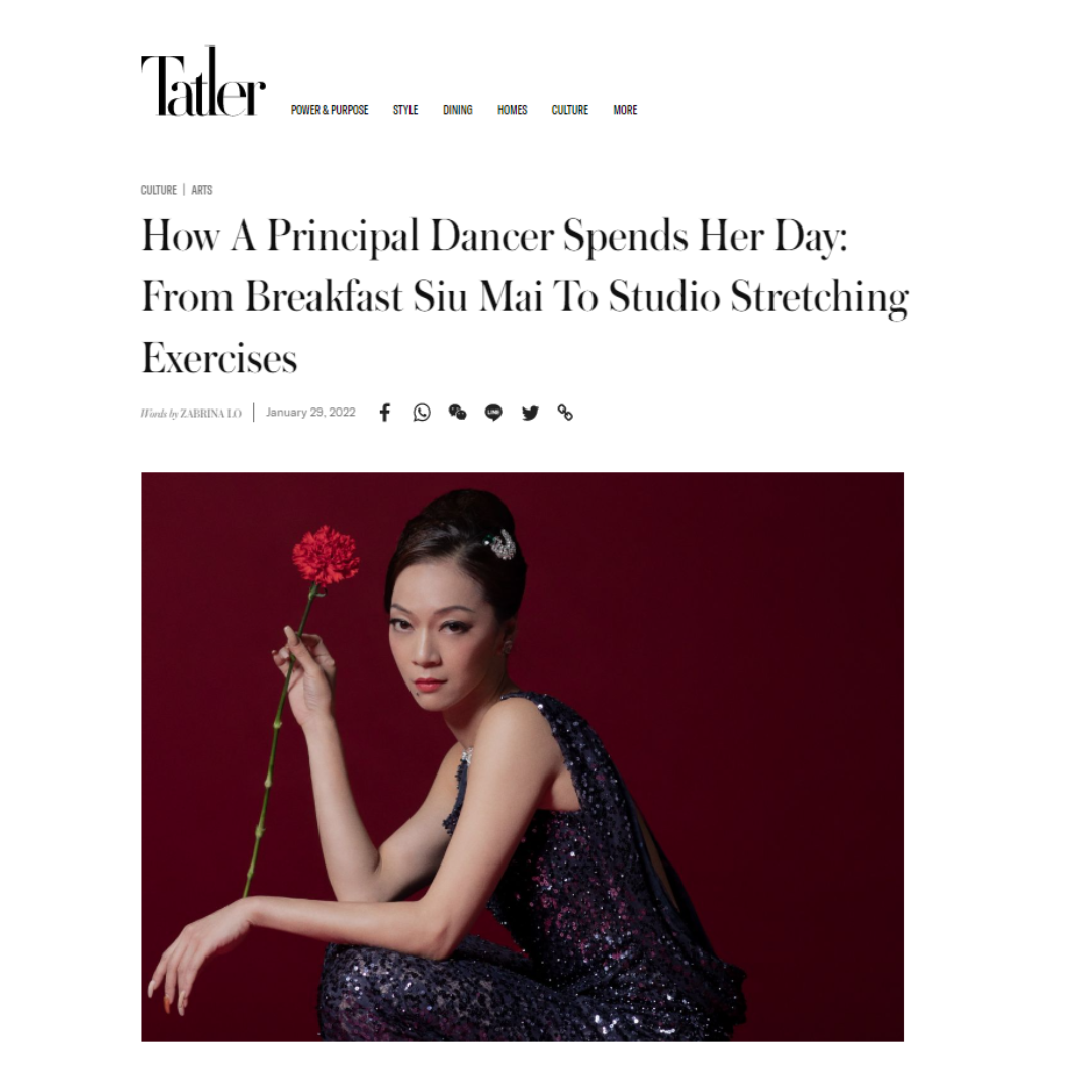 How A Principal Dancer Spends Her Day: From Breakfast Siu Mai To Studio Stretching Exercises  (Media : Tatler)